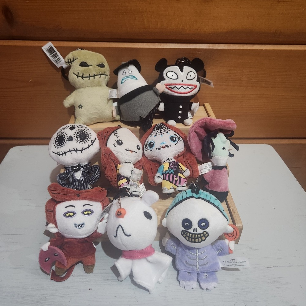 10 Pieces Nightmare Before Christmas Monogram International Blind Bag Plush Clip